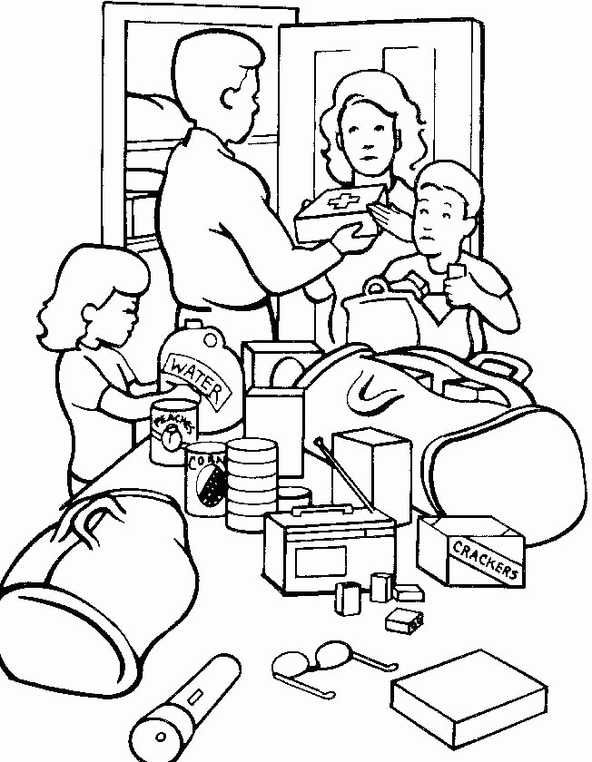Plansa de colorat cu Familie 35 30